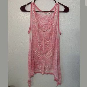 🔴 CATO PINK ASYMMETRICAL TANK TOP SIZE M